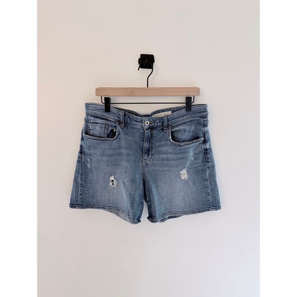 Pilcro and the Letterpress Jean Shorts Slim Boyfriend Distressed Denim-Size 31